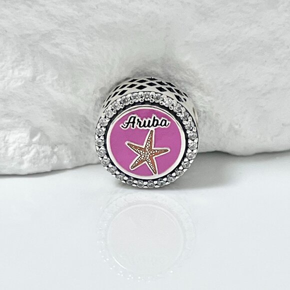 Pandora Aruba turtle starfish Exclusive Bead Charm S925 Silver Charm - Picture 1 of 3